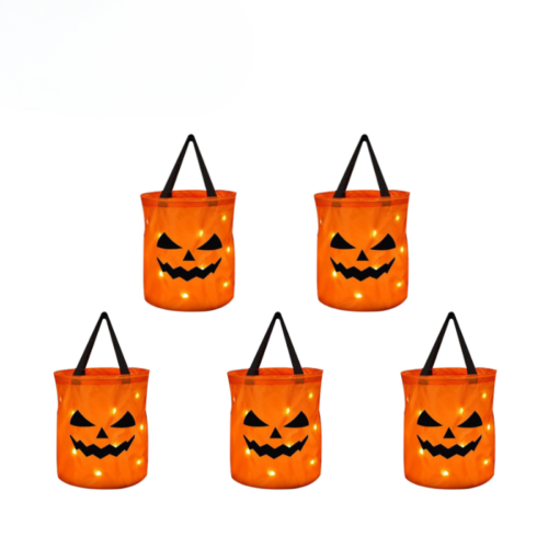 Candy bags LED Pumpkin and Ghost - 5st
